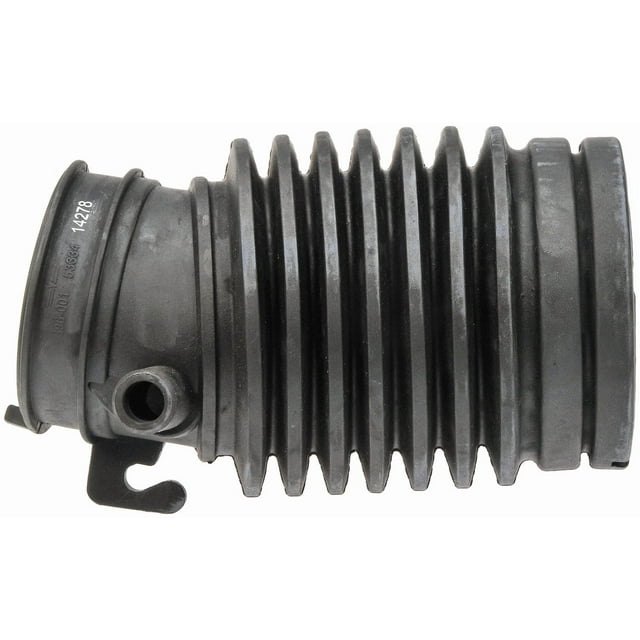 Dorman Air Intake Hose 696-001 OE Solutions; OE Replacement; 2.8 Inch Inlet Diameter/3.25 Inch Outlet Diameter; 7 Inch Length; Black; Rubber