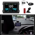 thumbnail image 1 of HUD inteligente para automóvil OBD2 Head-Up Display Pantalla de 4" Navegación GPS Lector de códigos de fallas Monitor de consumo de combustible Monitor de consumo de combustible Rastreador de datos, 1 of 7
