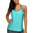 thumbnail image 1 of Haut de Tankini à Dos Nageur à Rayures Imprimées pour Femmes Sans Bas S - TTTG, 1 of 5