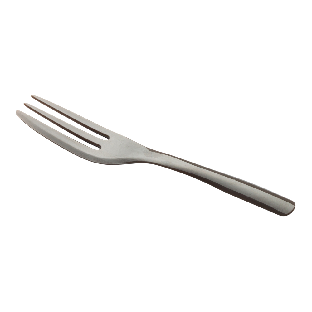 Fashion Gray Plastic Cake Fork with Knife Edge 4" x 3/4" 100 count