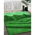 thumbnail image 3 of Ahgly Company Machine Washable Indoor Square Transitional Green Area Rugs, 3' Square, 3 of 7