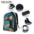 thumbnail image 5 of Honeii Blue Watercolor Duck Print Laptop Backpack for Work, College, Travel, Daily Backpacks for Men Women, Sport Rucksack,Computer Bag, 5 of 8