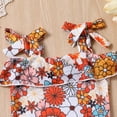 thumbnail image 6 of ZHUASHUM 1 Piece Bikini Swimwear For Toddler Girls Summer Ruffles Flowers Prints Beach Onesie Swimsuithot Pink,Size12-18 Months, 6 of 9