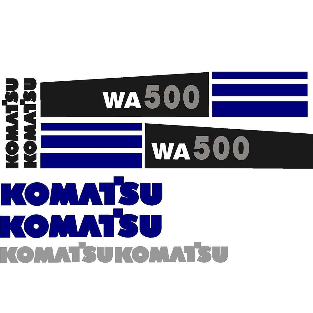 All External Decals Included Komatsu WA500-8 Decal Kit Wheel Loader 3M Vinyl 