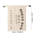 thumbnail image 2 of Beeswax Linen Bread Bag, Reusable Storage Container With Zip Closure, for Sourdough Loaves, Beige, 2 of 5