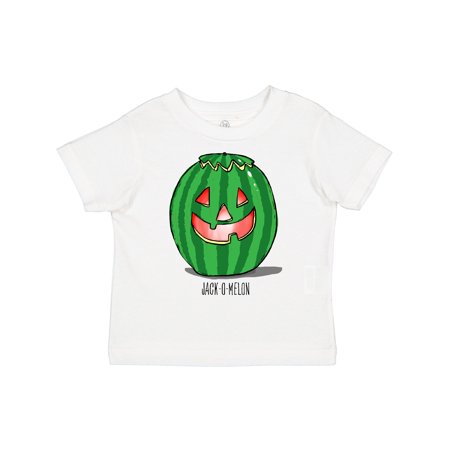 

Inktastic Halloween Jack-O-Melon Watermelon Carved Gift Toddler Boy or Toddler Girl T-Shirt