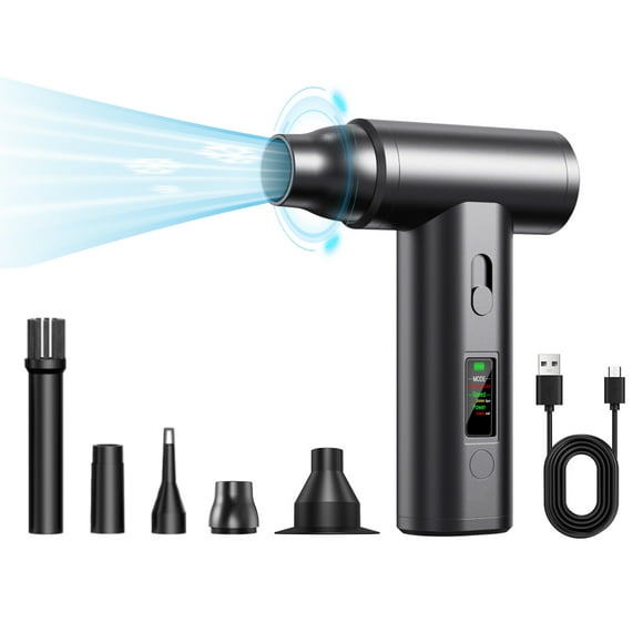 Compressed Air Duster,Portable Air Portable Computer Air 4000mah Computer Car Air Blower Air Cans Blower Portable 4000mah Blower Air Computer Compressed Air Computer 4000mah Computer Blower
