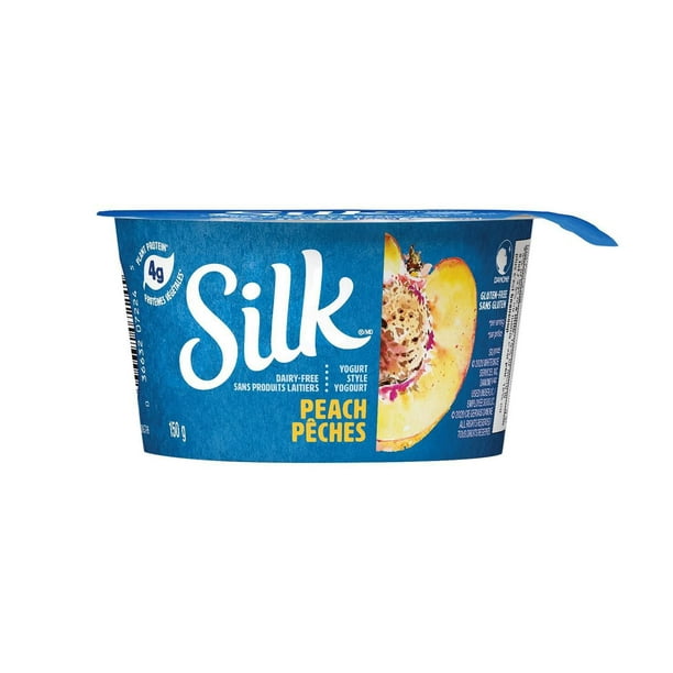 SILK style-yogourt aux amandes, à la pêche sans produits laitiers, 150g