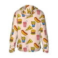 thumbnail image 3 of Fotbe Hamburger Pizza Coke Men's Women's UPF 50+ Sun Protection Jacket Hooded Cooling Shirt with Pockets Hiking Outdoor Performance-, 3 of 9