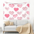 thumbnail image 6 of ZNDUO Pink Watercolor Heart Tapestry, Wall Tapestries for Bedroom, 60 x 40 inch, 6 of 8