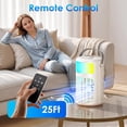 thumbnail image 5 of Portable Air Conditioners, Evaporative Air Cooler, 4-in-1 Personal AC Fan with Humidifier, 1500ML , 3 Speeds & 2 Mist Modes, Remote, USB-C Cooling for Bedroom Office Camping, 5 of 6