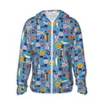 thumbnail image 1 of Vsdgher Sweat à Capuche Adulte Imprimé Poisson Mignon pour Hommes Femmes, Manches Longues Protection Solaire Pêche pour Course Natation-Moyen, 1 of 7