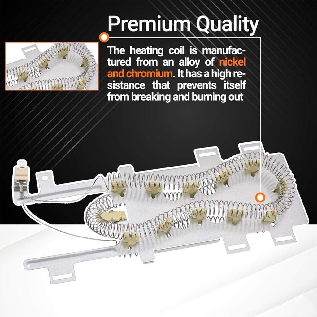 Osdhezcn 8544771 Dryer Heating Element Heavy Duty Dryer Heater Replacement Part