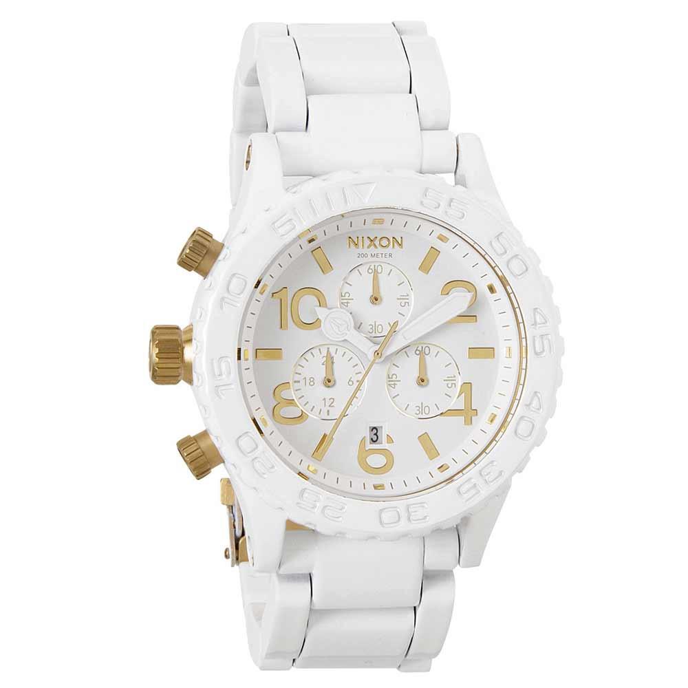 Nixon Men's 51-30 Chrono White PVD Watch, 300m Water