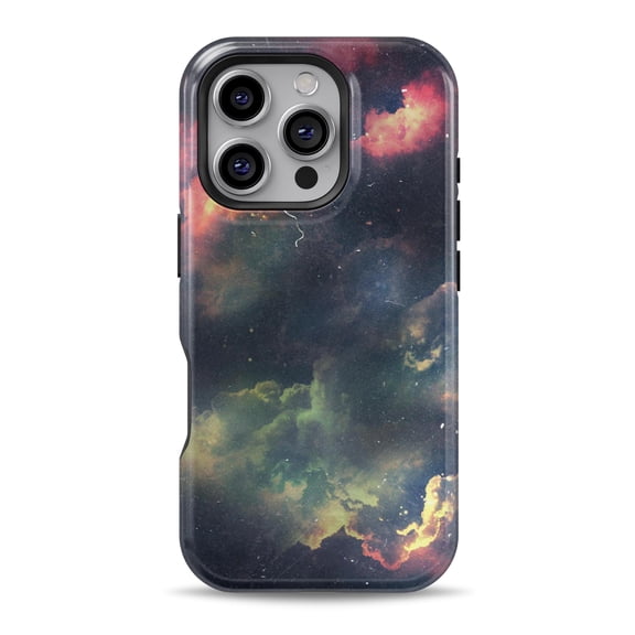 DesignSkinz Scratch-Resistant Hard Slim Case Compatible with iPhone 16 (Compatible with MagSafe) - Vintage Stormy Sky