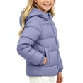 thumbnail image 5 of Mitankcoo Girls Hooded Puffer Jacket Quilted Warm Winter Coat with Zipper and Pockets Lightweight Outerwear 1-8Y, 5 of 5