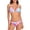 Blue-purple Floral, variant on RELLECIGA Women's Halter Triangle Bikini Sets Sexy Ruffle String Bikini Two Piece Swimsuit Floral Bathing Suits