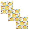 thumbnail image 7 of SKYSONIC Cartoon Duck Rope Anchor Baby Muslin Washcloths Face Towel, 3 Pack Burp Cloths Cotton Wipes Infant Wash Cloth for Newborn Boys Girls 12"x12", 7 of 7