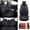 Black, variant on For Chevrolet Tracker Car Seat Cover 5 Seats, Deluxe PU Leather Auto Front Rear Cushion Protector Full Set for Cruze Impala Malibu Beige