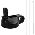 thumbnail image 1 of Wide Mouth Hydro Flask Water Bottle Straw Lid, Flip Top Straw Cap with Finger Loop, Replacement Lid, 1 of 5