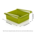 thumbnail image 4 of Refrigerator Pull Out Storage Drawer, Clip On Fridge Shelf Organizer with Drain Holes, Space Saving Plastic Storage Box for Food Snacks Refrigerator Table, 4 of 4