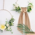 thumbnail image 3 of Scalloped Edge Wreath Sash Bows, Long Tail Decorative Wreath Decorations, Farmhouse Rustic Front Door Indoor Outdoor Home Decor, Spring Summer Wedding Bridal Decorations, 3 of 6