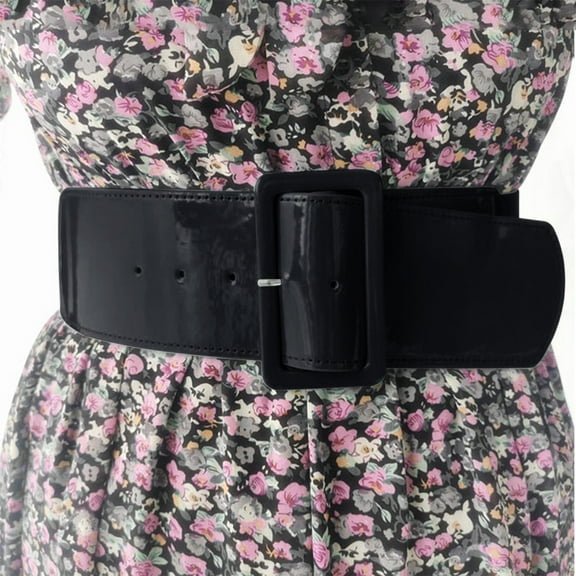 TODOZO Women Belt Stretch Dresses Belt Elastic Vintage Waist Belt Buckle for Women and Girls Spring and Summer Decorative Dress Wide Waist Seal with Skirt Coat Belt Candy Elastic Elastic Waist Closed