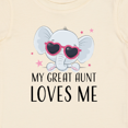 thumbnail image 4 of Inktastic Elephant My Great Aunt Loves Me Boys or Girls Baby T-Shirt, 4 of 5