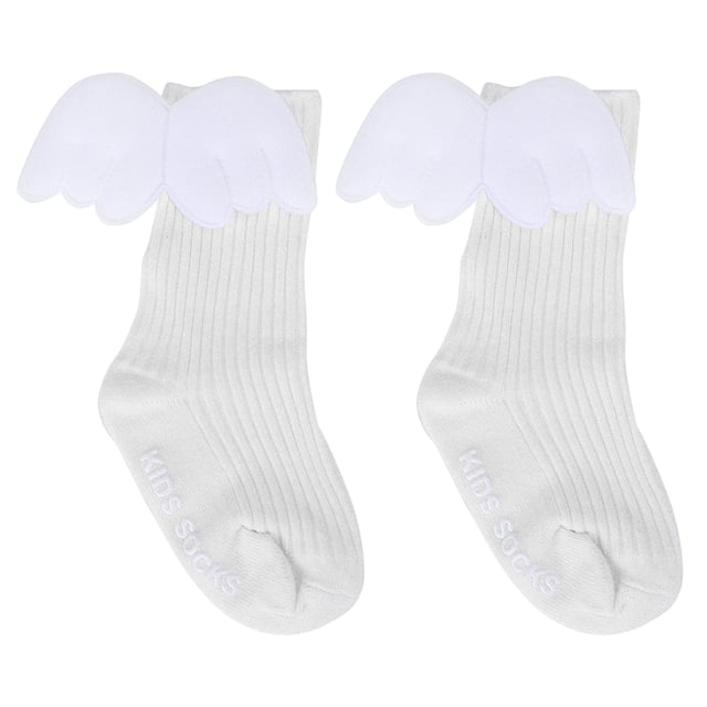 Calcetines hasta la rodilla NikouMX con Alas de Ángel para Bebé S y L