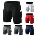 thumbnail image 1 of Men Compression Shorts Fitness Cycling Quick Drying Gym Workout Running Sports Underwear, 1 of 8