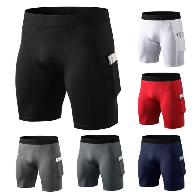 Shorts de Compression pour Hommes Entraînement Physique Cyclisme Séchage Rapide Gym Entraînement Course