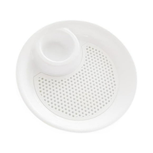 simhoa 25/28Cm Round Double Layer Dumplings Dish Plate Water Draining Snack Tray, Bottom height design, anti - skid wear, stable placement, stylish and very functional. Small
