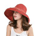 thumbnail image 3 of Sombrero para el sol para mujer con protección UV Sombrero para el sol al aire libre plegable de ala ancha, 3 of 4