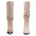 thumbnail image 2 of LOVE STEETLY Women's Extra Wide Calf Knee‑High Slouchy Boots, True Wide Width Kitten Heel Plus Size Comfort Boot., 2 of 7