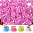 thumbnail image 1 of Vasos para tinta de tatuaje OZER, 200 piezas, rosa, de silicona desechables, 1 of 7