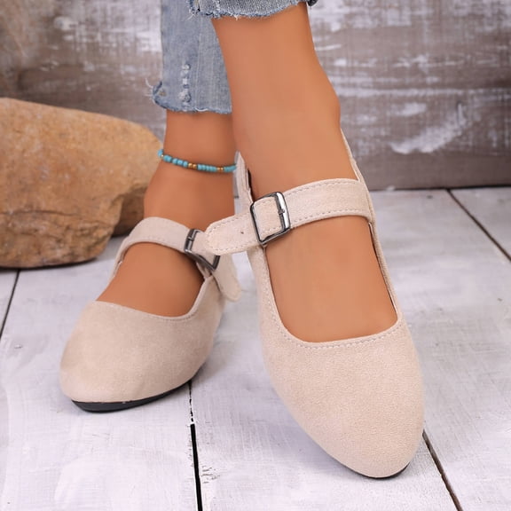 Women's Plus Size Flats, Comfortable Slip on Loafers for Women, Soft Sole Round Toe Ballet Flats Casual Walking Shoes