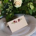 thumbnail image 3 of 321Done Tarjetas de lugar florales de 3,5 x 2, fabricadas en Estados Unidos, en blanco para nombre, mesa de comida, cena, fiesta, asiento, boda, recepción, buffet, tienda de campaña, estilo rústico, r, 3 of 5