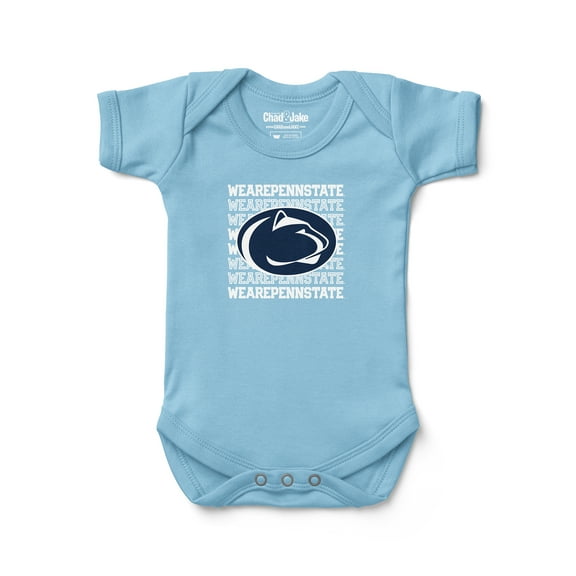 Newborn & Infant Chad & Jake Light Blue Penn State Nittany Lions Retro Bodysuit