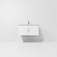 thumbnail image 5 of Geneva 36 in. W Glossy White Bath Vanity, Carrara Marble Top, and Faucet Set, 5 of 11