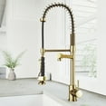 thumbnail image 2 of VIGO Zurich Single Handle Pull-Down Sprayer Kitchen Faucet in Matte Brushed Gold, 2 of 12