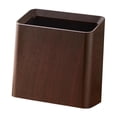 thumbnail image 2 of Papelera con veta de madera, papelera para baño, cocina, interior y exterior. Marrón, 2 of 9