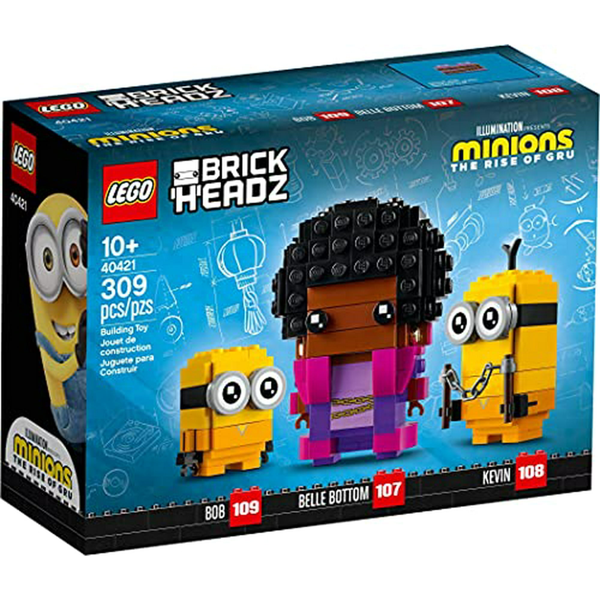 LEGO BricksHeadz Minions 40421 The Rise of Gru Belle Bottom Kevin and Bob Walmart