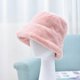 thumbnail image 2 of SZTXJ 2pcs Fisherman hat lady autumn and winter plush basin cap Korean version of Japanese casual fashion thick fur warm hat A M56-58cm, 2 of 5