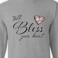 thumbnail image 4 of Inktastic Well Bless Your Heart with Floral Print Long Sleeve T-Shirt, 4 of 5