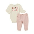thumbnail image 3 of Garanimals Baby Girls Long Sleeve Mix & Match Outfit Bundle Kid-Pack Gift Box, 10-Piece, Sizes 0/3M-24M, 3 of 9