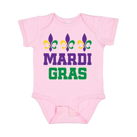 

Inktastic Mardi Gras Fleur De Lis Trio Gift Baby Boy or Baby Girl Bodysuit