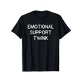 thumbnail image 1 of Cotton Short Sleeve Emotional Support Twink T-Shirt for Men, 1 of 6