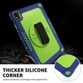 thumbnail image 3 of Fancing for TCL TABMAX 10.4 Inch Tablet Case,Heavy-Duty Shockproof Kids Friendly Hybrid Rugged Protective Case for Nokia T20/Nokia T21/TCL Tab Pro 5G 9198S/VASTKING KingPad M10 Tablet(Navy/Green), 3 of 6