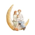 thumbnail image 5 of Fzaqwen Family Figurines Sculpture Craft Hand Painted Home Decor Tabletop Decoration for Parents and Son, 5 of 9
