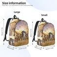 thumbnail image 4 of Daiia Vintage Wildlife Protection Vintage Canvas Backpack for Men and Women ,Hiking Backpack,Travel Laptop Bag for School,Large Capacity Backpack, 4 of 8